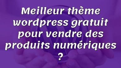 Meilleur thème wordpress gratuit pour vendre des produits numériques ?