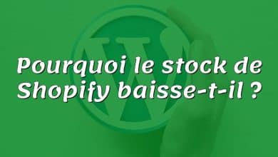 Pourquoi le stock de Shopify baisse-t-il ?