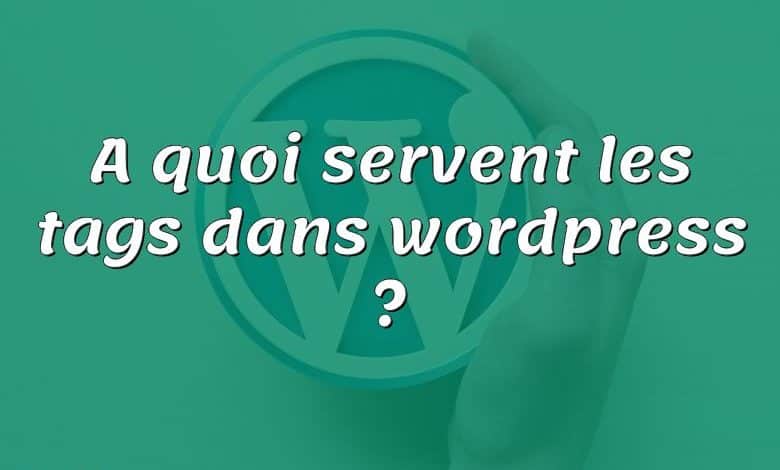 A quoi servent les tags dans wordpress ?