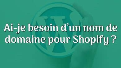 Ai-je besoin d’un nom de domaine pour Shopify ?