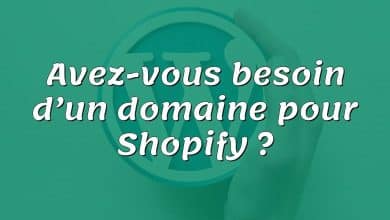 Avez-vous besoin d’un domaine pour Shopify ?