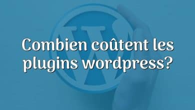 Combien coûtent les plugins wordpress?