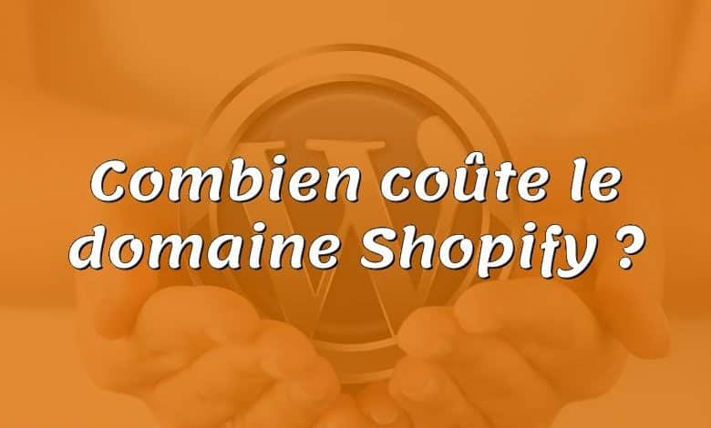 Combien coûte le domaine Shopify ?