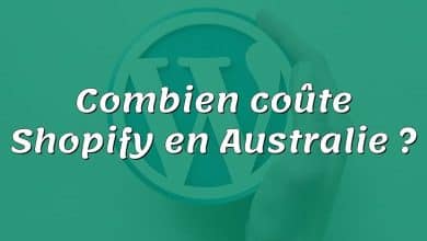 Combien coûte Shopify en Australie ?