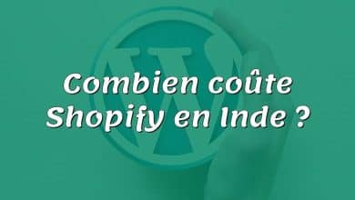 Combien coûte Shopify en Inde ?