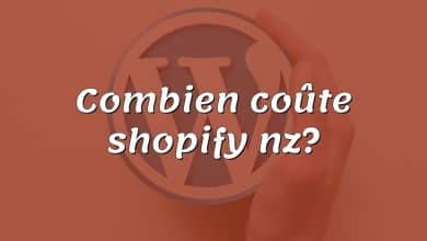 Combien coûte shopify nz?