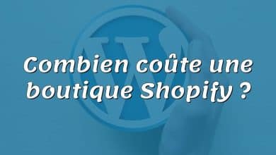 Combien coûte une boutique Shopify ?