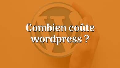 Combien coûte wordpress ?