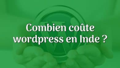 Combien coûte wordpress en Inde ?