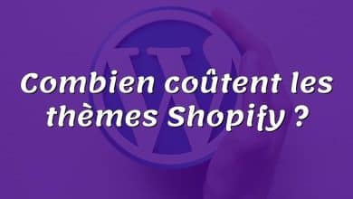 Combien coûtent les thèmes Shopify ?