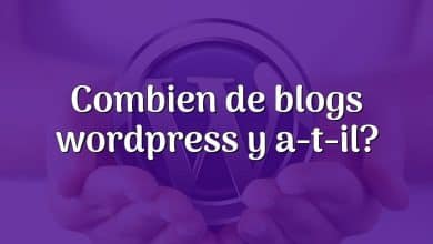 Combien de blogs wordpress y a-t-il?