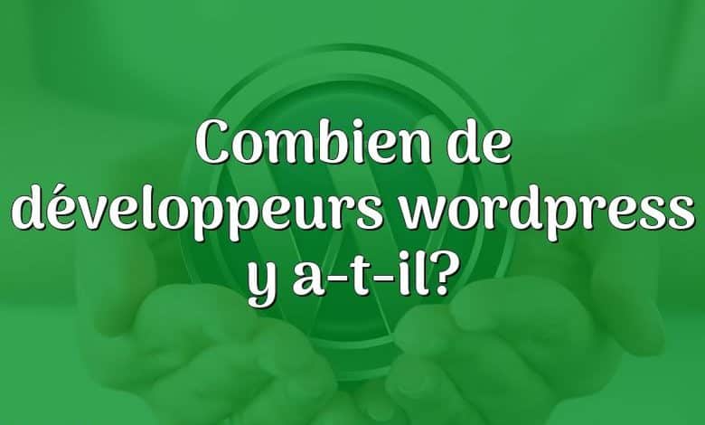 Combien de développeurs wordpress y a-t-il?