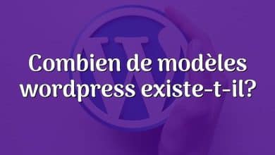 Combien de modèles wordpress existe-t-il?