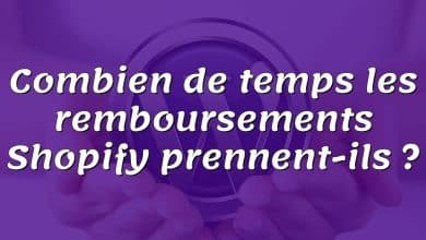 Combien de temps les remboursements Shopify prennent-ils ?