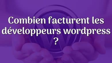 Combien facturent les développeurs wordpress ?