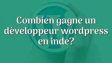 Combien gagne un développeur wordpress en inde?