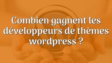 Combien gagnent les développeurs de thèmes wordpress ?