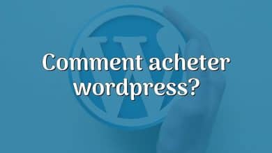 Comment acheter wordpress?