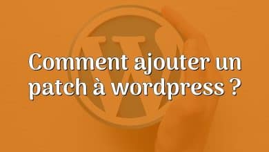 Comment ajouter un patch à wordpress ?