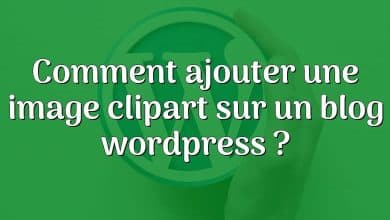 Comment ajouter une image clipart sur un blog wordpress ?