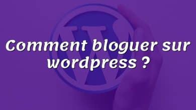 Comment bloguer sur wordpress ?