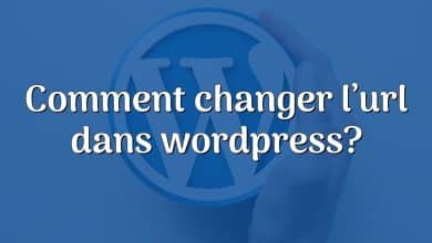 Comment changer l’url dans wordpress?