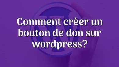 Comment créer un bouton de don sur wordpress?