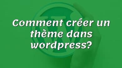 Comment créer un thème dans wordpress?