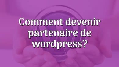 Comment devenir partenaire de wordpress?