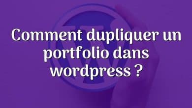 Comment dupliquer un portfolio dans wordpress ?