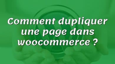 Comment dupliquer une page dans woocommerce ?