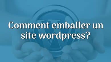 Comment emballer un site wordpress?