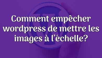 Comment empêcher wordpress de mettre les images à l’échelle?