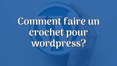 Comment faire un crochet pour wordpress?