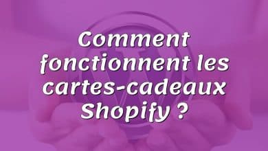 Comment fonctionnent les cartes-cadeaux Shopify ?