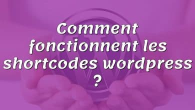 Comment fonctionnent les shortcodes wordpress ?