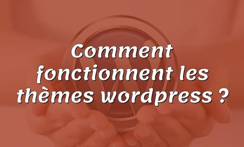 Comment fonctionnent les thèmes wordpress ?