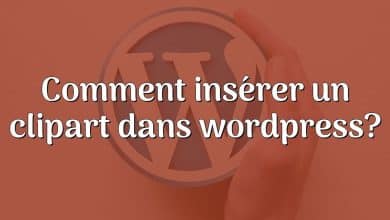 Comment insérer un clipart dans wordpress?