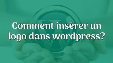 Comment insérer un logo dans wordpress?