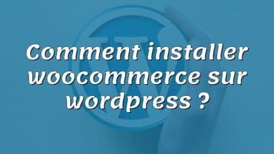 Comment installer woocommerce sur wordpress ?