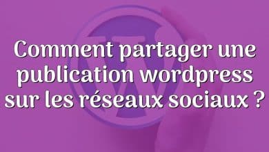 Comment partager une publication wordpress sur les réseaux sociaux ?