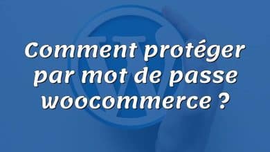 Comment protéger par mot de passe woocommerce ?