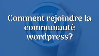 Comment rejoindre la communauté wordpress?