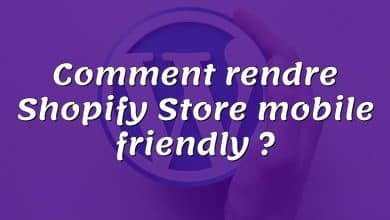 Comment rendre Shopify Store mobile friendly ?