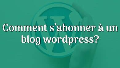 Comment s’abonner à un blog wordpress?