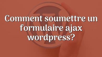 Comment soumettre un formulaire ajax wordpress?