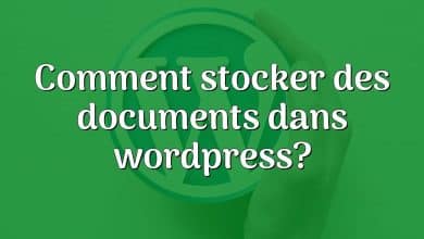 Comment stocker des documents dans wordpress?