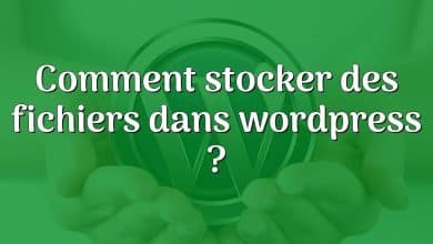 Comment stocker des fichiers dans wordpress ?