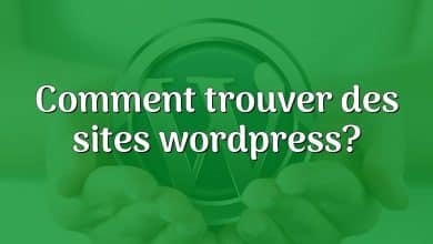 Comment trouver des sites wordpress?