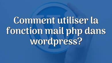 Comment utiliser la fonction mail php dans wordpress?